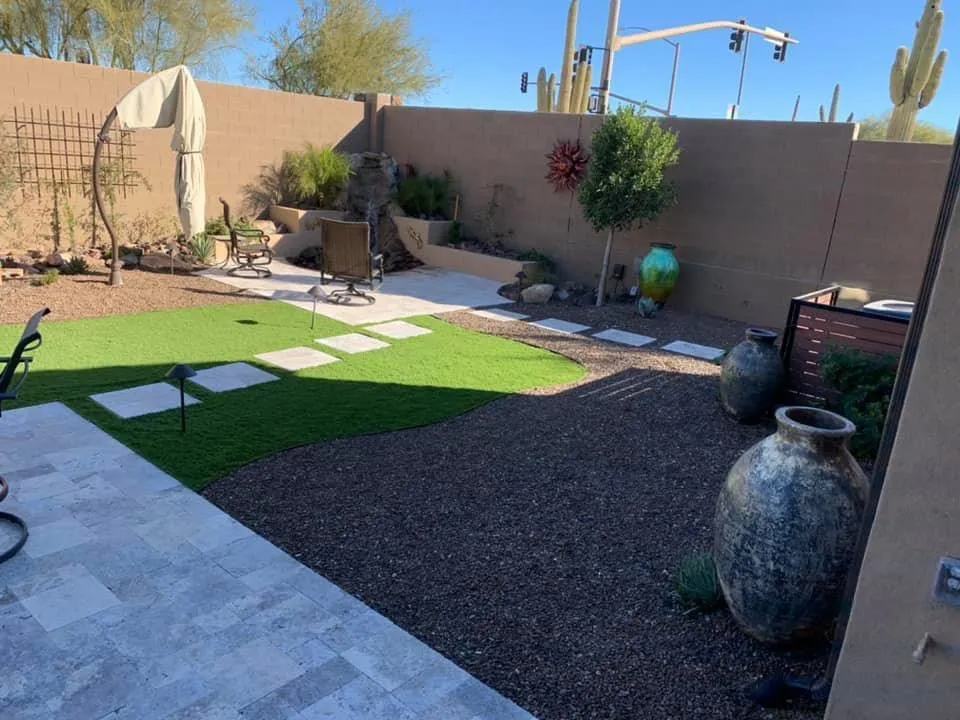 Expert yard maintenance for residential properties in Scottsdale, AZ by Testa Landscape Construction