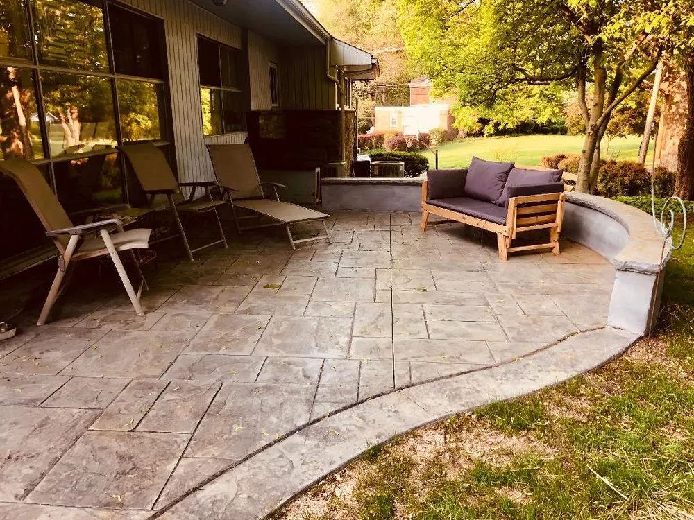 Custom landscape installation in Elkins Park, PA by Teva Landscaping