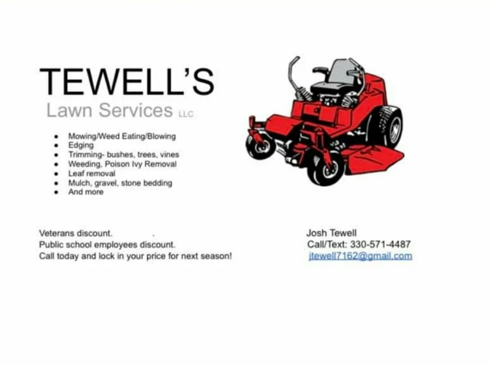 Affordable lawn mowing service in Barberton, OH - Tewell's Lawn Services