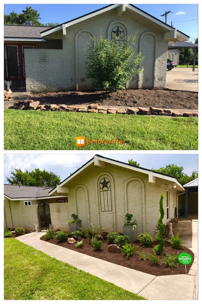 Custom lawn mowing service in Houston, TX by Texan Shine Services