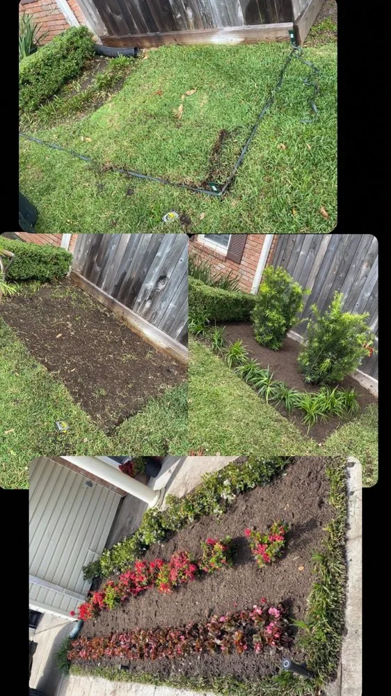 Professional lawn mowing service with custom design across Houston, TX - Texas Landscaping