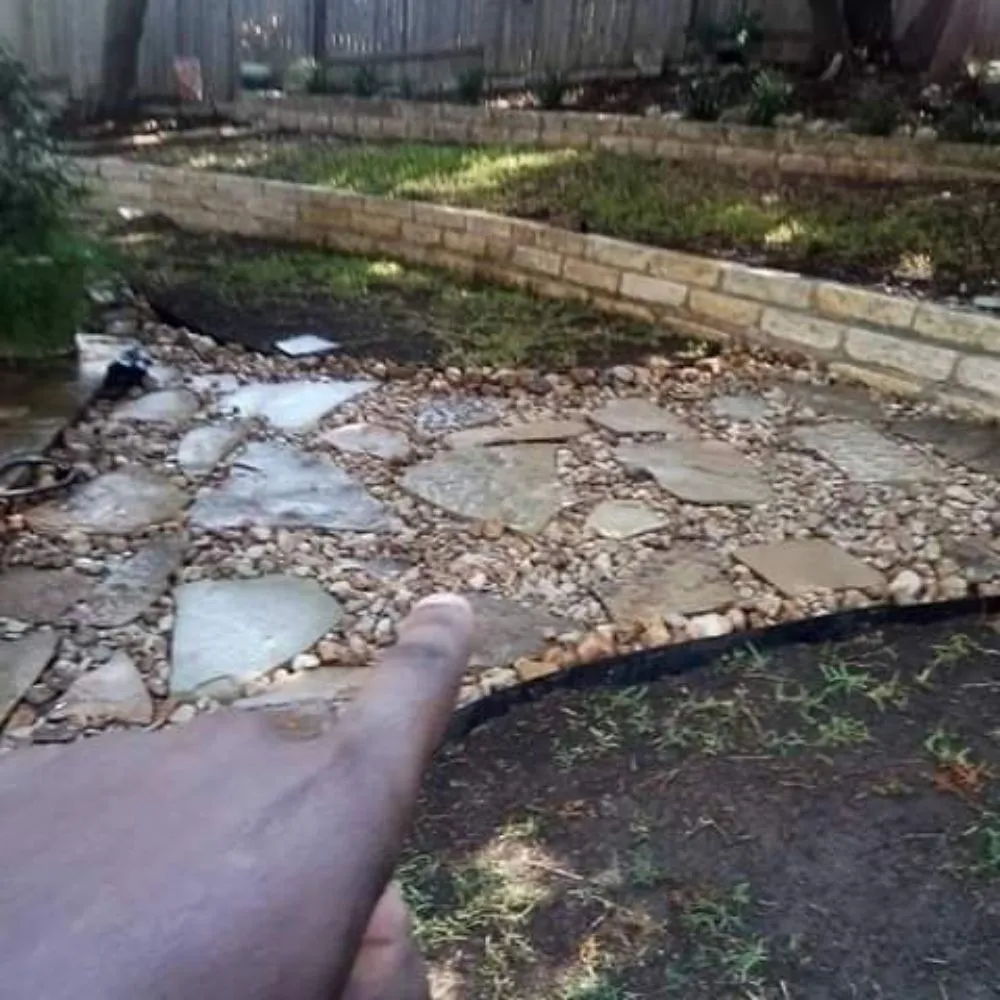 Custom garden landscaping in Belton, TX by Texas Morgan's