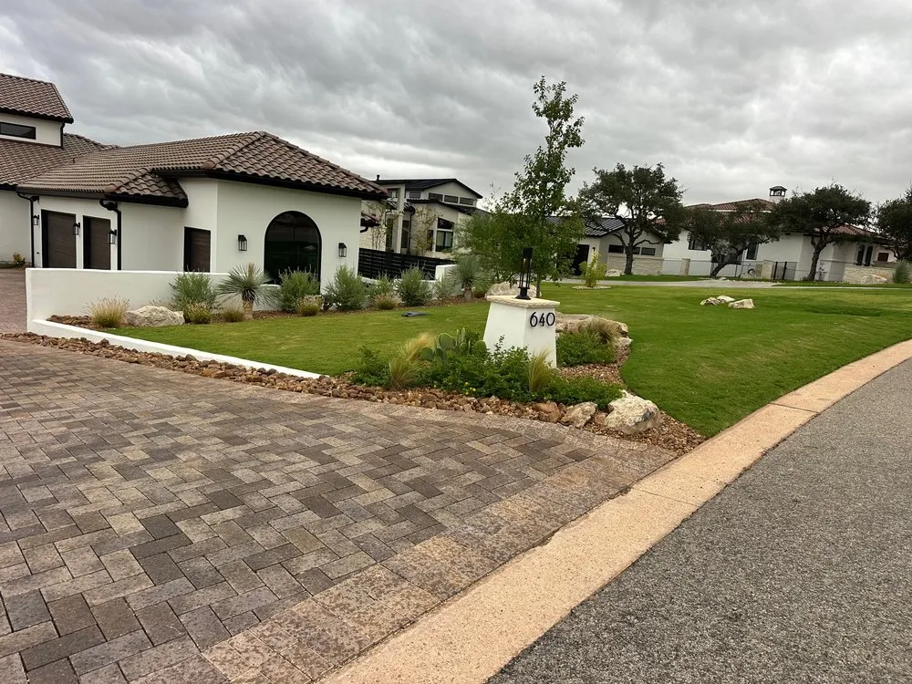 Professional residential landscaping with custom design across Spicewood, TX - Texas Native Environmental