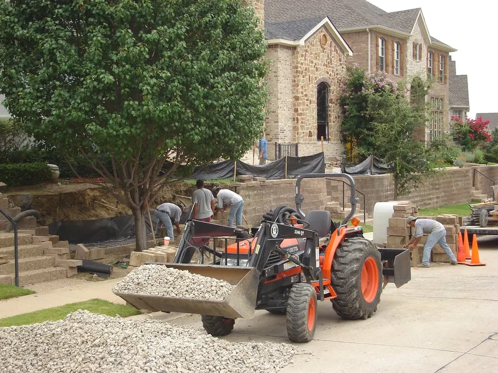 Custom landscape installation in Dallas, TX by Texas Oasis