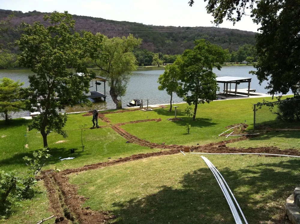 Professional lawn mowing service for outdoor upgrades in Cedar Park, TX by Texas Sprinkler Landscape Irrigation