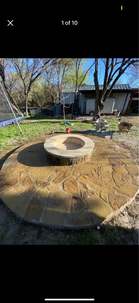 Custom garden landscaping in Dallas, TX by Texas Stone