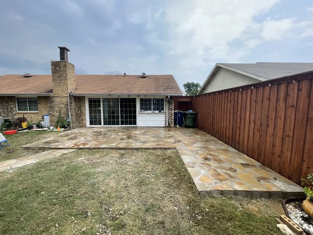 Professional outdoor landscaping in Dallas, TX by Texas Stone