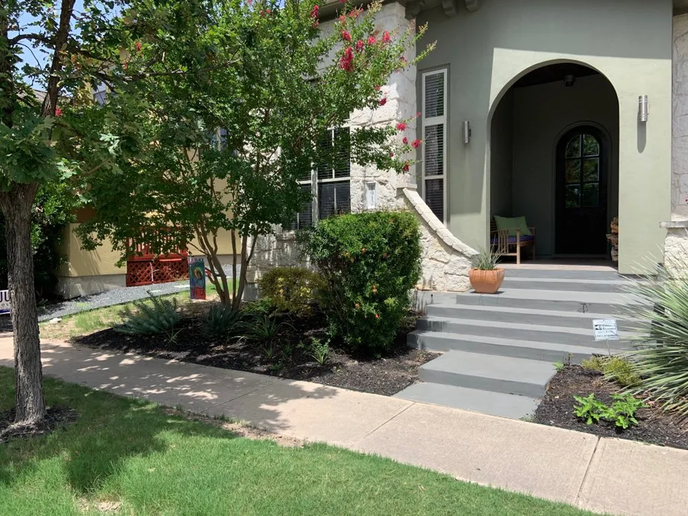 Trusted outdoor landscaping with custom design in Fredericksburg, TX by Texas Stripes Landscape and Lawn Care