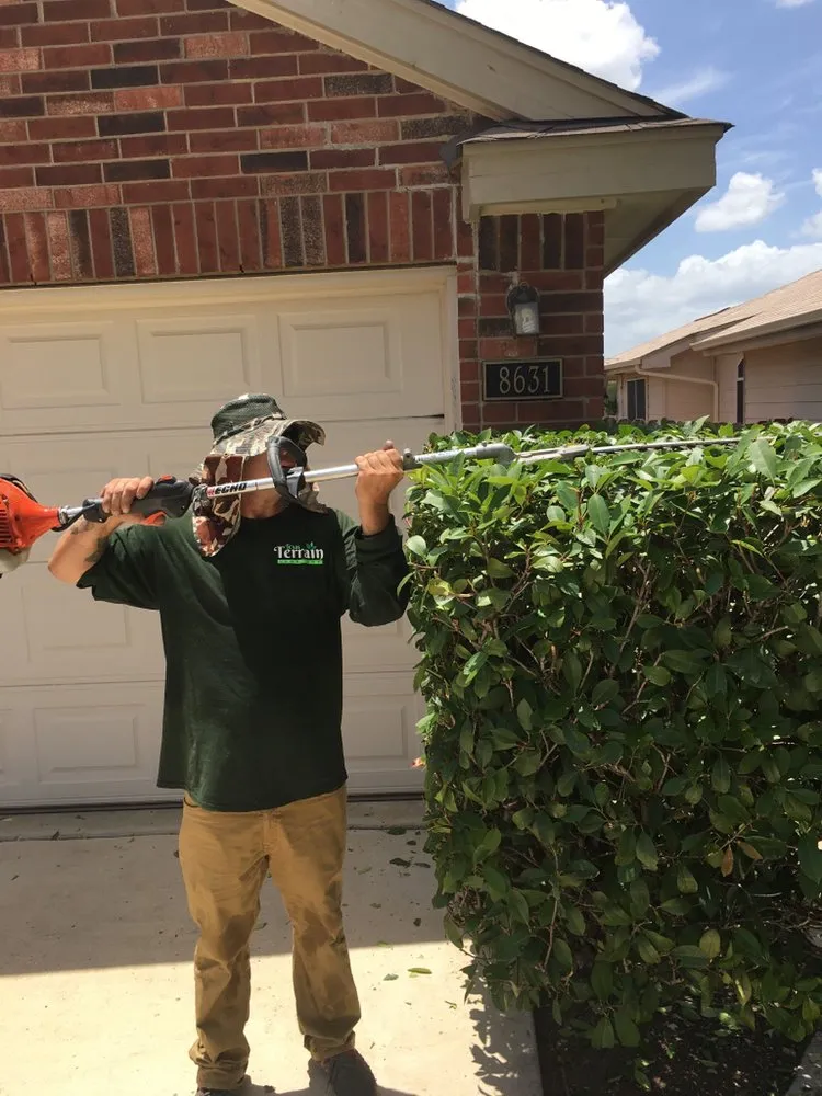 Custom landscape installation in San Antonio, TX by Texas Terrain Lawn Care