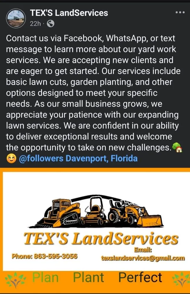 Top-rated garden landscaping for homes in Davenport, FL by Tex's Land Services