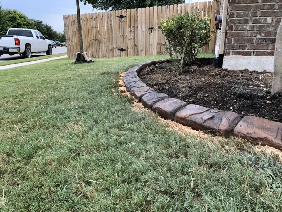 Affordable outdoor landscaping in Pflugerville, TX by TexStar Curb & Borders
