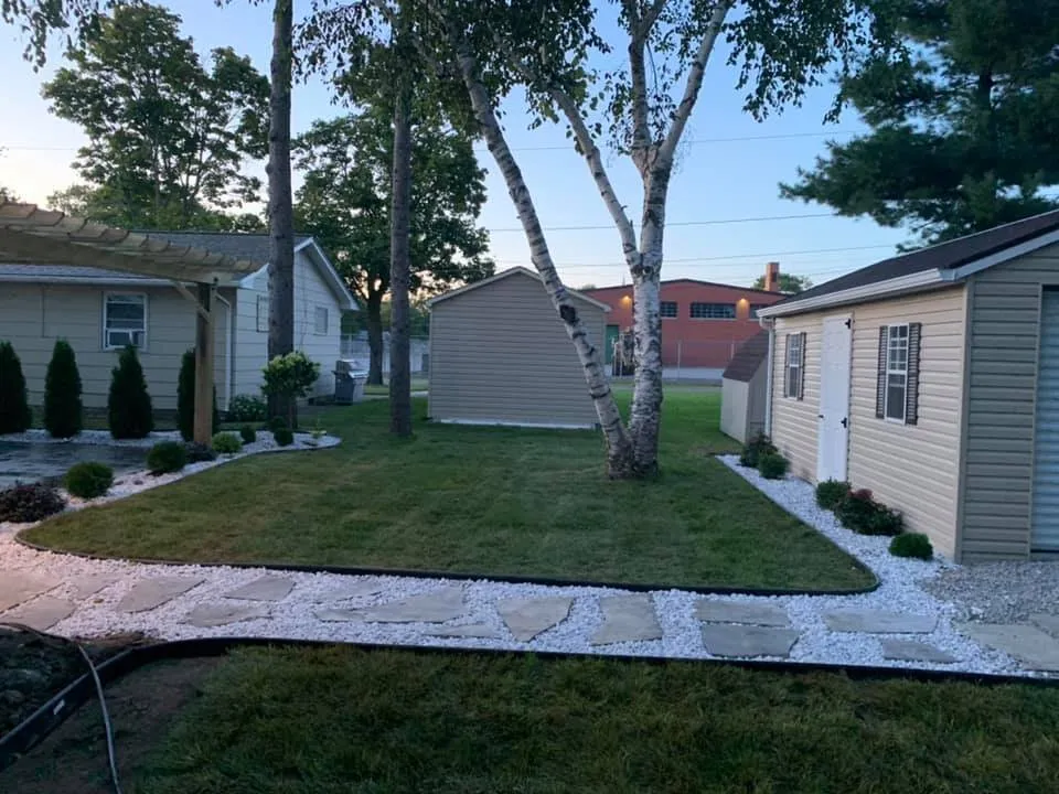 Professional outdoor landscaping with custom design across Lockport, NY - T.F Snowplowing & Property Services