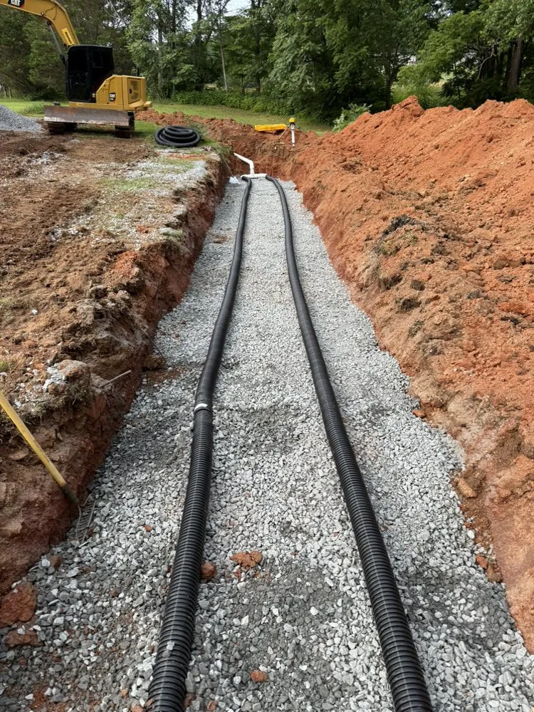Affordable outdoor landscaping with custom design in Township Of Taylorsville, NC by TG Grading & Landscaping