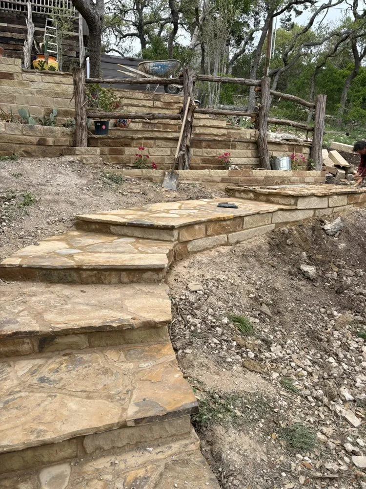 Custom residential landscaping in Austin, TX by TH Masonry & Hardscapes