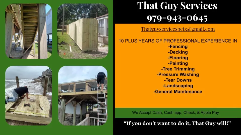 Professional landscape installation in Sweeny, TX by That Guy Services