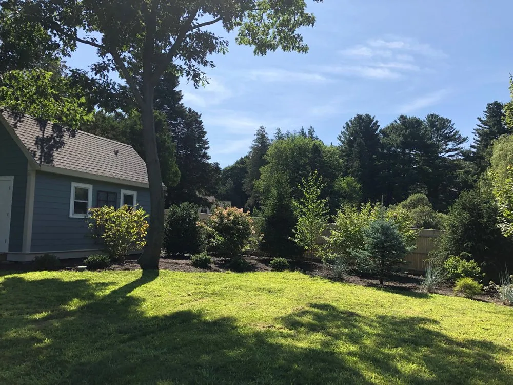Reliable outdoor landscaping with custom design in Milton, MA by Thayer Nursery