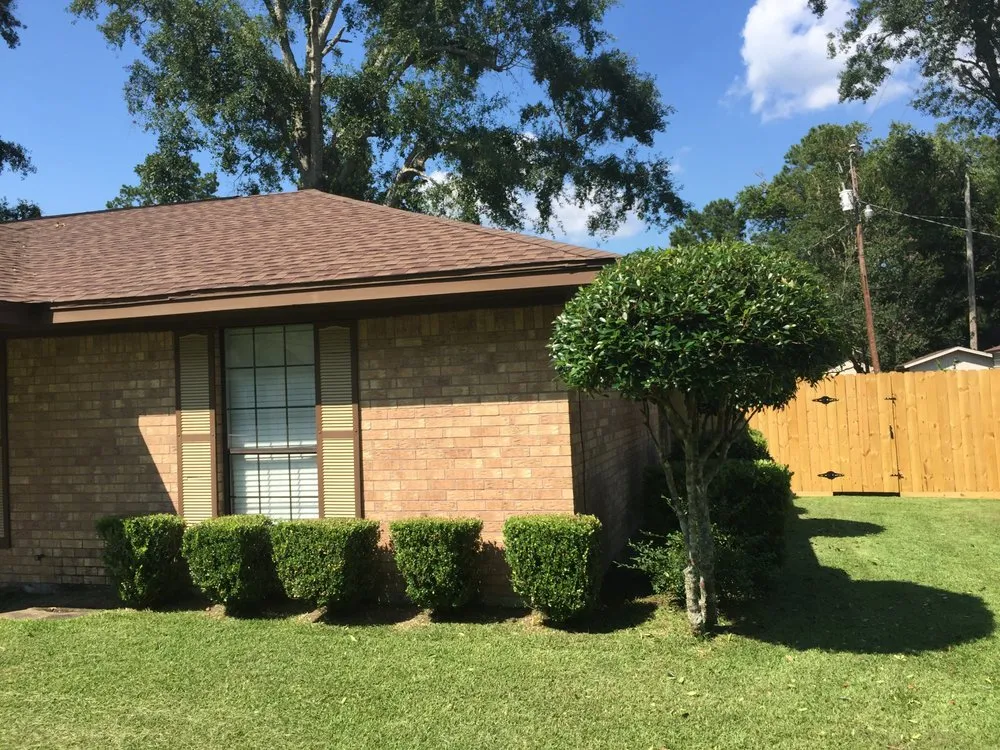 Custom outdoor landscaping near you in Groves, TX by The 409 Mowers