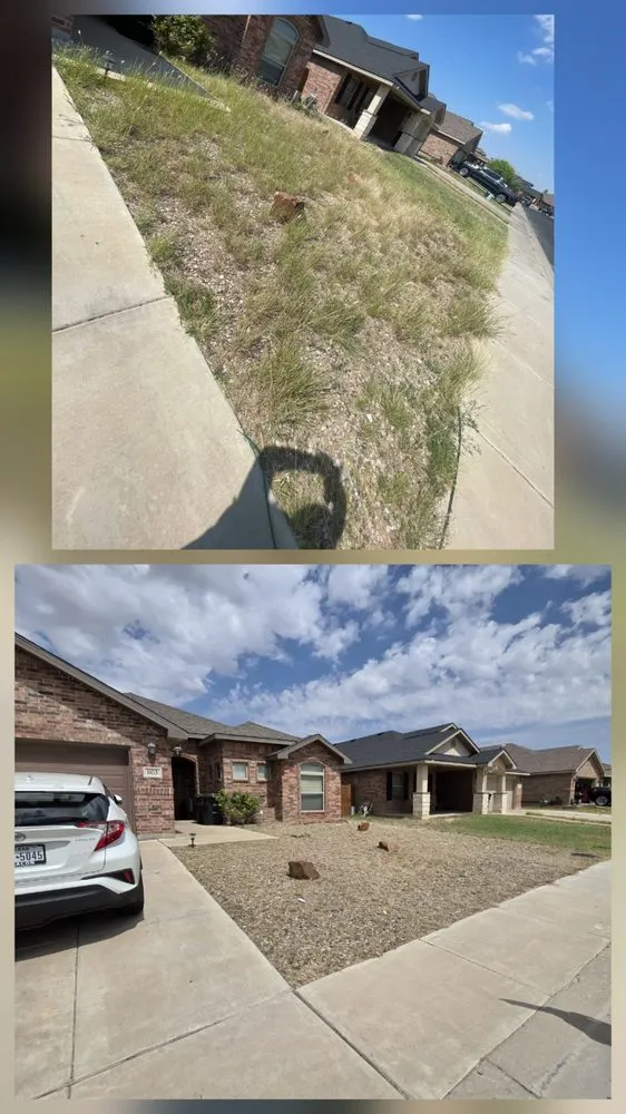 Top-rated landscape design near you in Odessa, TX by The 99 Lawn Maintenance & Trash Disposal