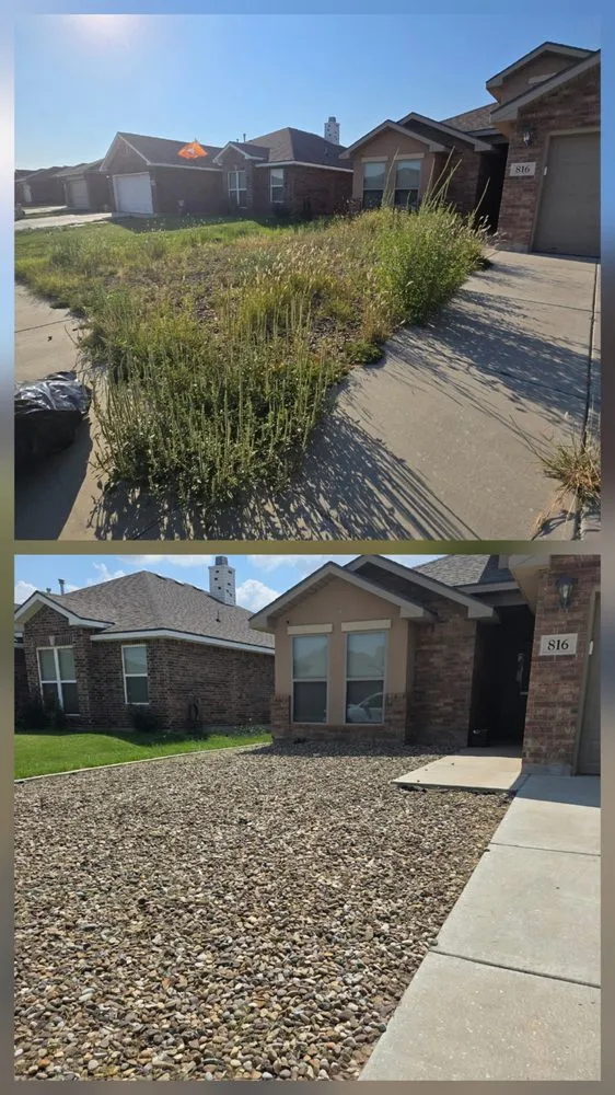Professional landscape installation with custom design across Odessa, TX - The 99 Lawn Maintenance & Trash Disposal