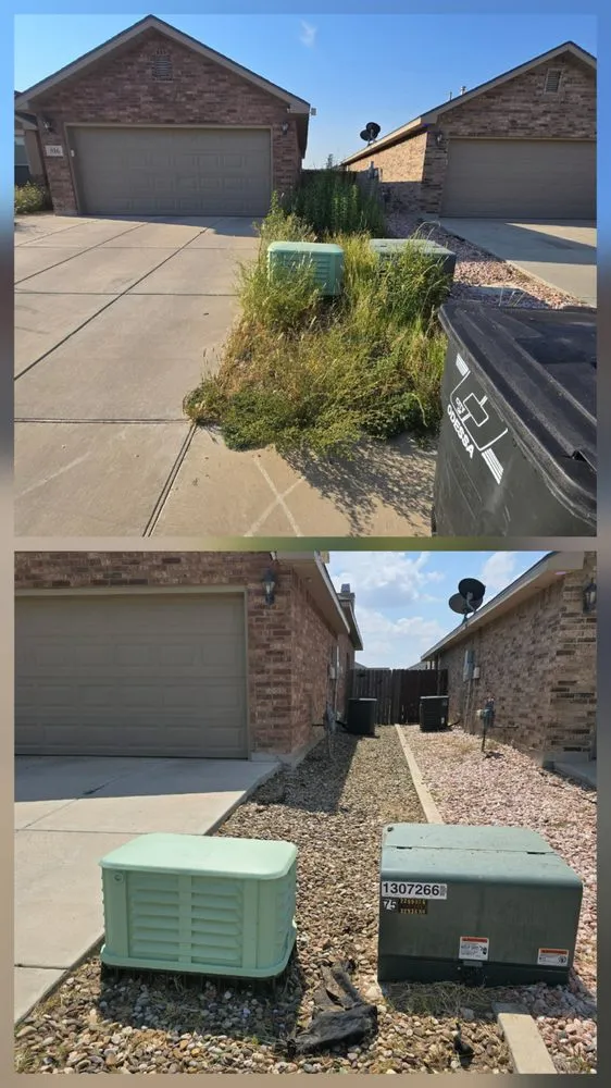 Local landscape installation in Odessa, TX by The 99 Lawn Maintenance & Trash Disposal