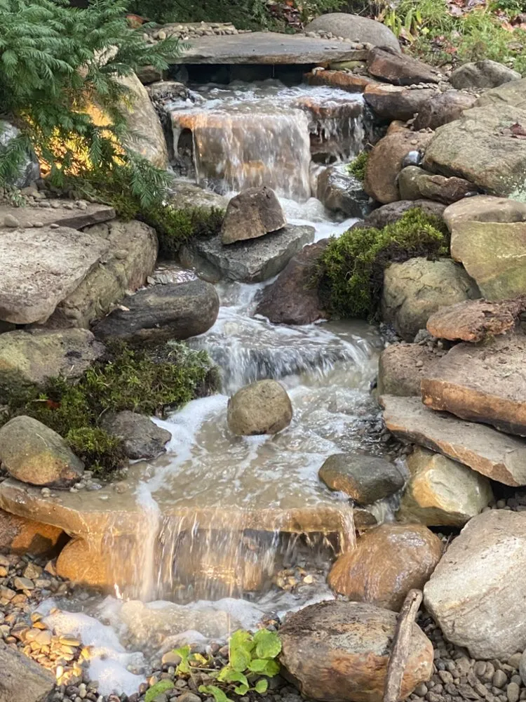 Local landscape installation in Tallmadge, OH by The Aquatic Frog