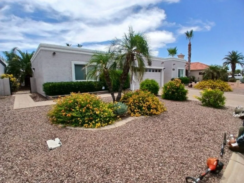 Custom landscape installation in Sun Lakes, AZ - The Beaver Quality Landscaping