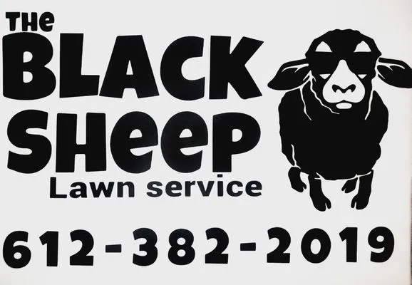 The Black Sheep Lawn Service Logo