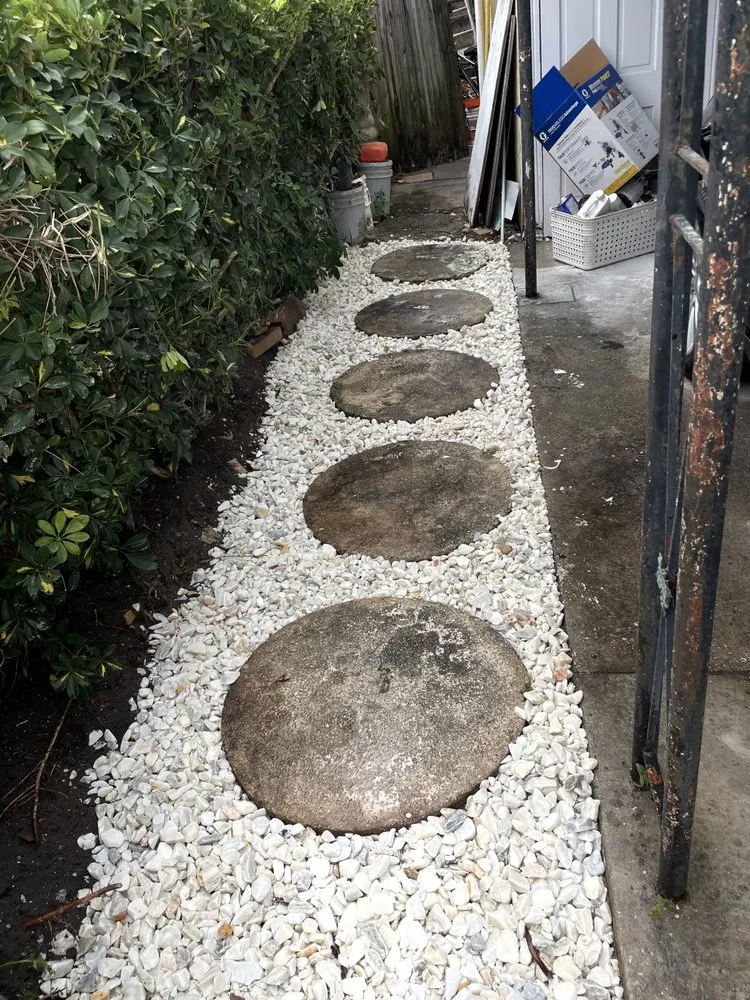 Affordable yard cleanup service with custom design in Lake Worth, FL by The Blessing Landscaping