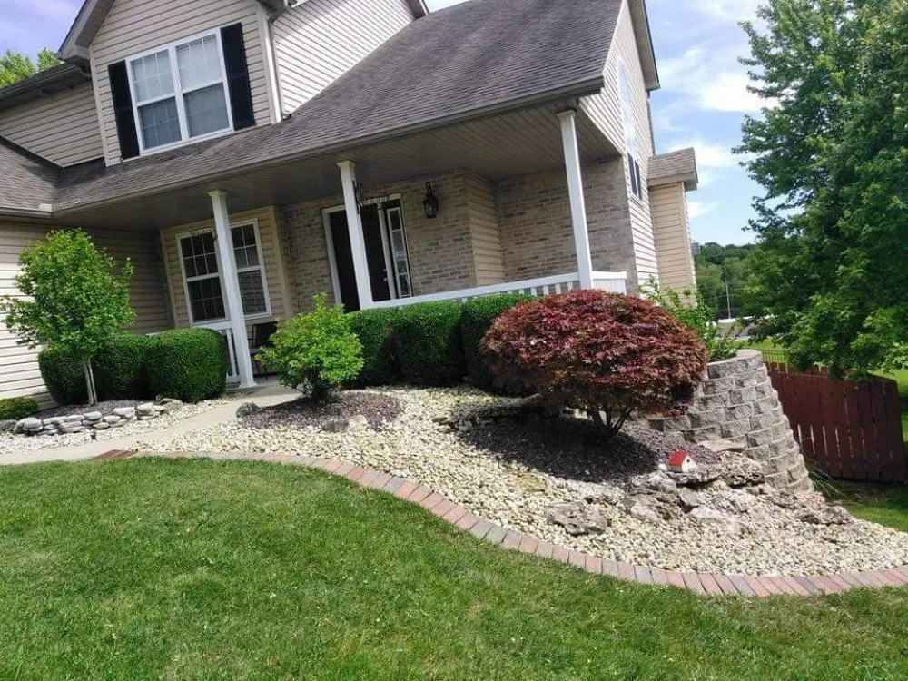 Custom garden landscaping in Potomac, MD by The Blessing Lanscapes