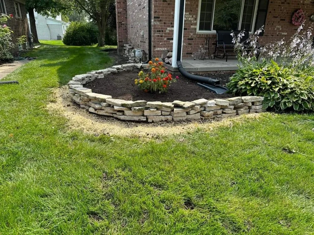 Custom landscape installation for outdoor upgrades in Potomac, MD by The Blessing Lanscapes