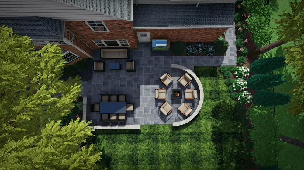 Custom lawn care service with custom design across Lake Bluff, IL - The Bravo's Landscape