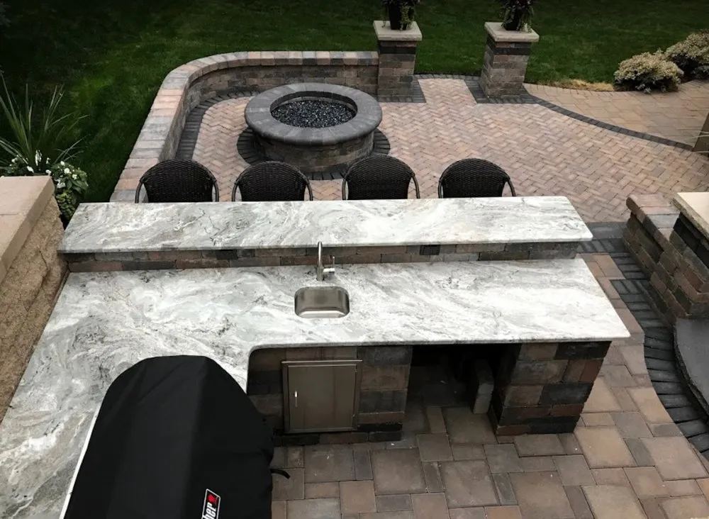 Local landscape installation in Dryden, MI - The Brick Paver Dr