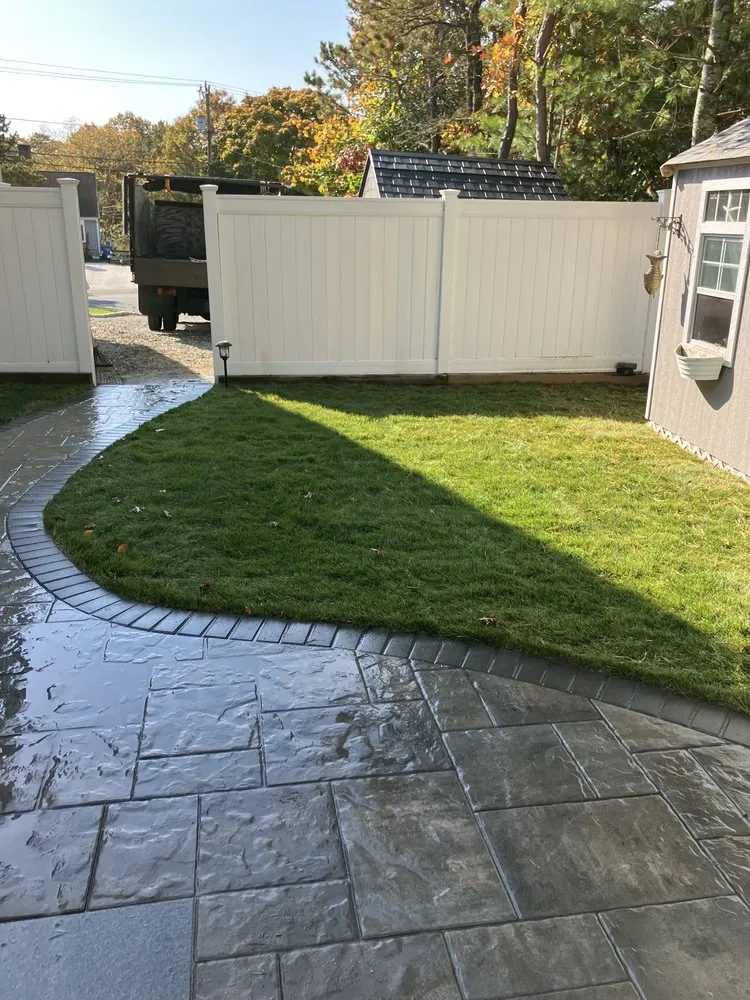 Custom residential landscaping in Mashpee, MA by The Cape Landscape & Construction