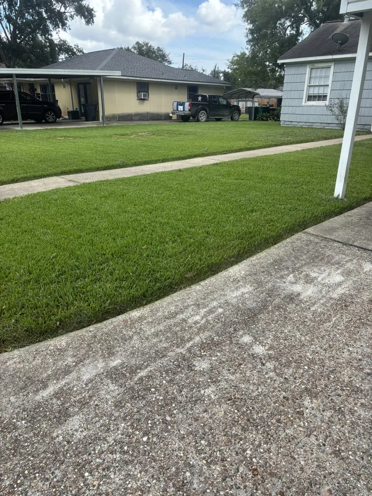 Custom residential landscaping for outdoor upgrades in League City, TX by The Chosen Lawn Care