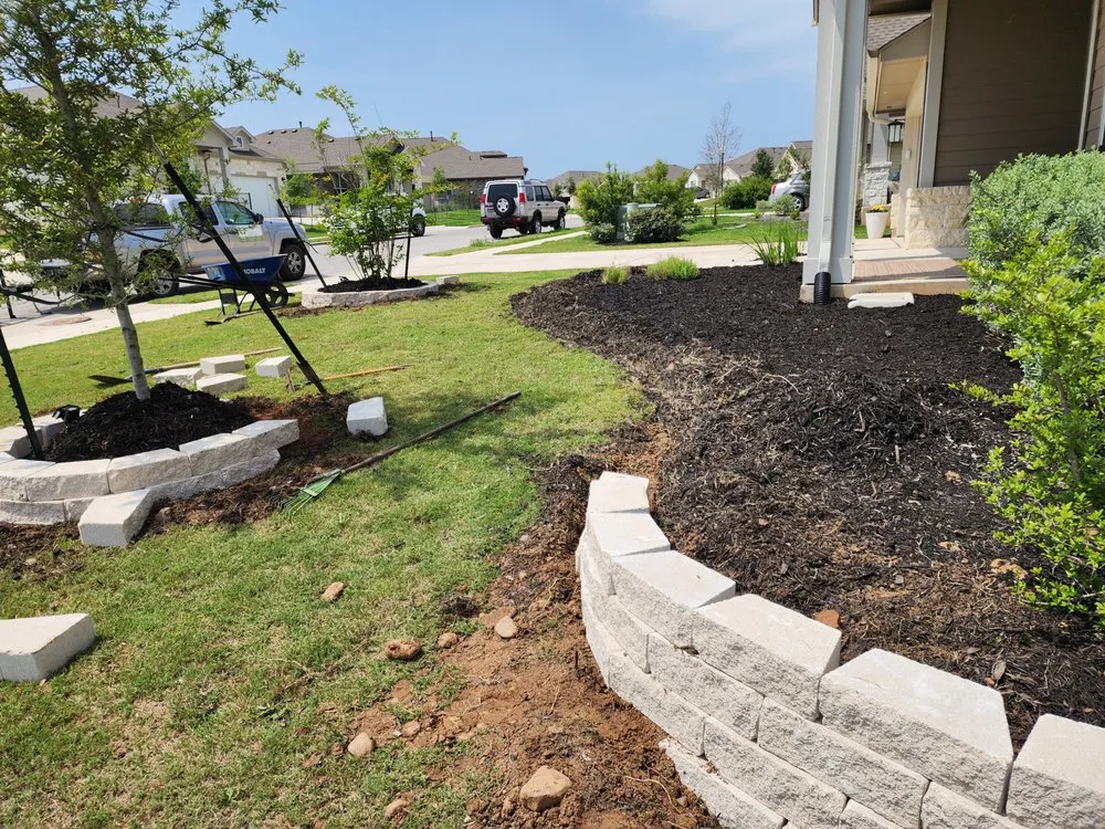 Professional residential landscaping with custom design across Elgin, TX - The Crazy Grass Landscape Services