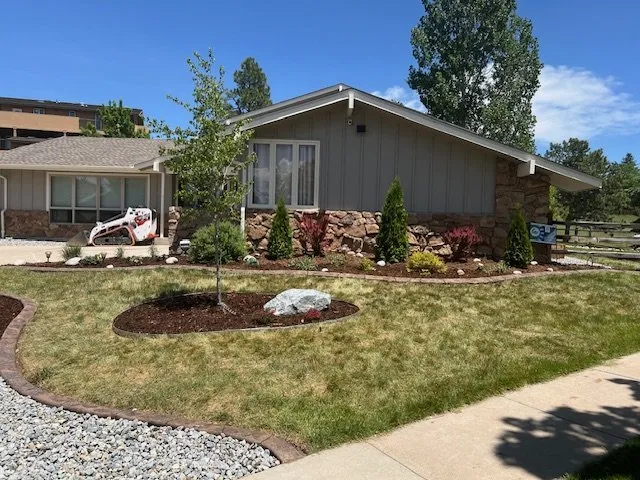 Trusted lawn care service with custom design in Commerce City, CO by The Curb and I Solutions