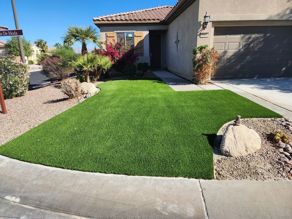Expert lawn mowing service in Palm Desert, CA by The Curb Creator