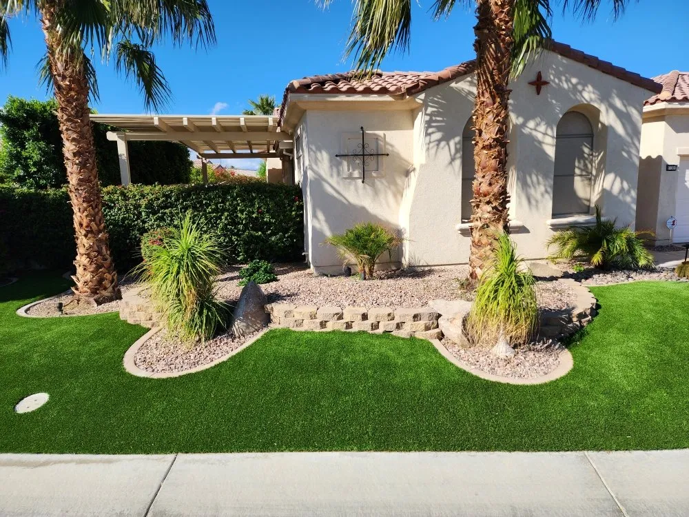 Custom residential landscaping in Palm Desert, CA by The Curb Creator