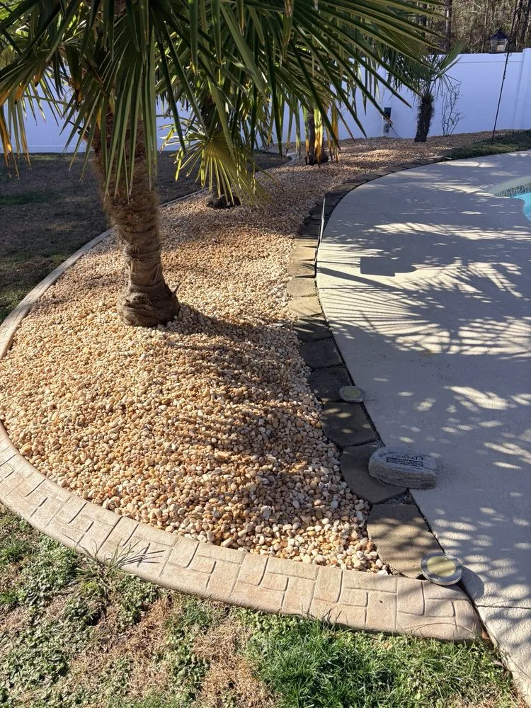 Custom landscape installation for residential properties across Myrtle Beach, SC - The Curb Kings