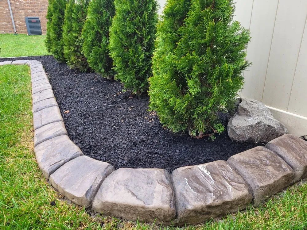 Custom landscape installation in Rockvale, TN by The Curbing Edge