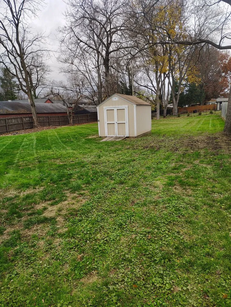 Professional yard cleanup service for homes in Youngstown, OH by The Cutter Family