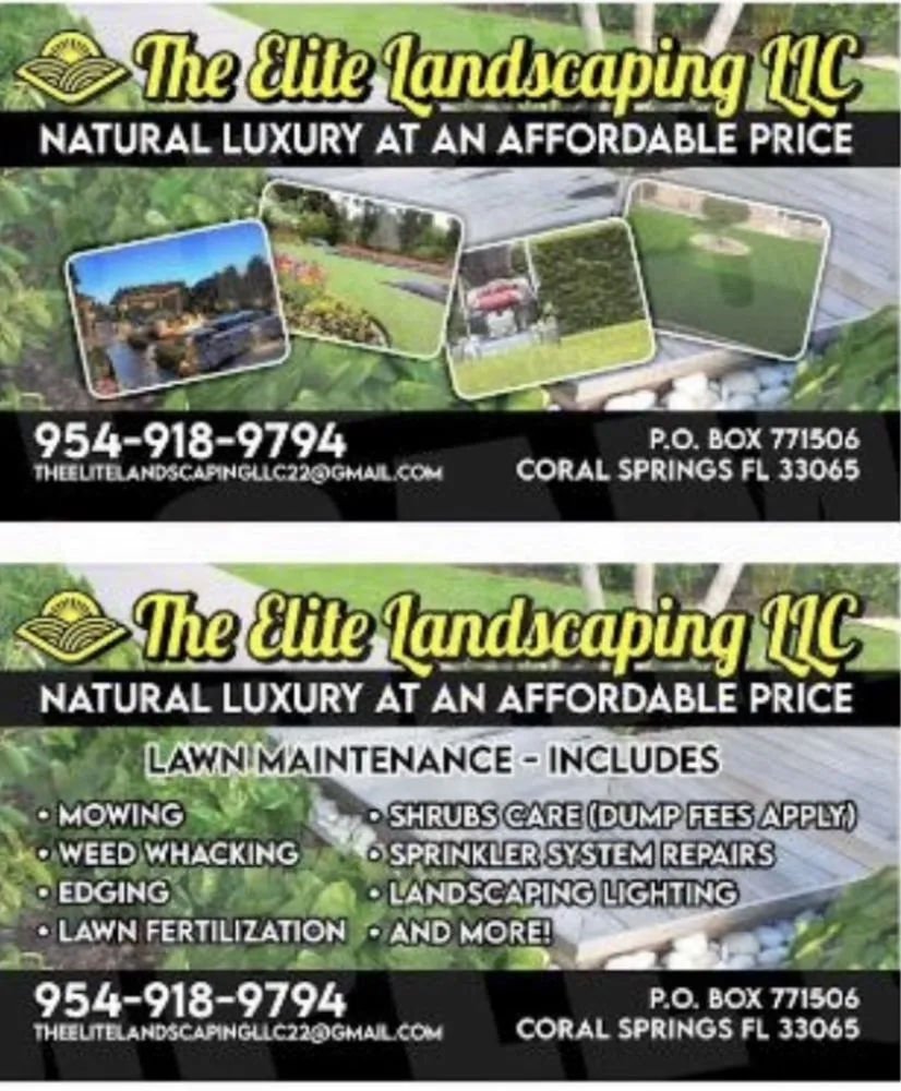 Affordable yard cleanup service experts serving Coral Springs, FL - The Elite Ones Landscaping