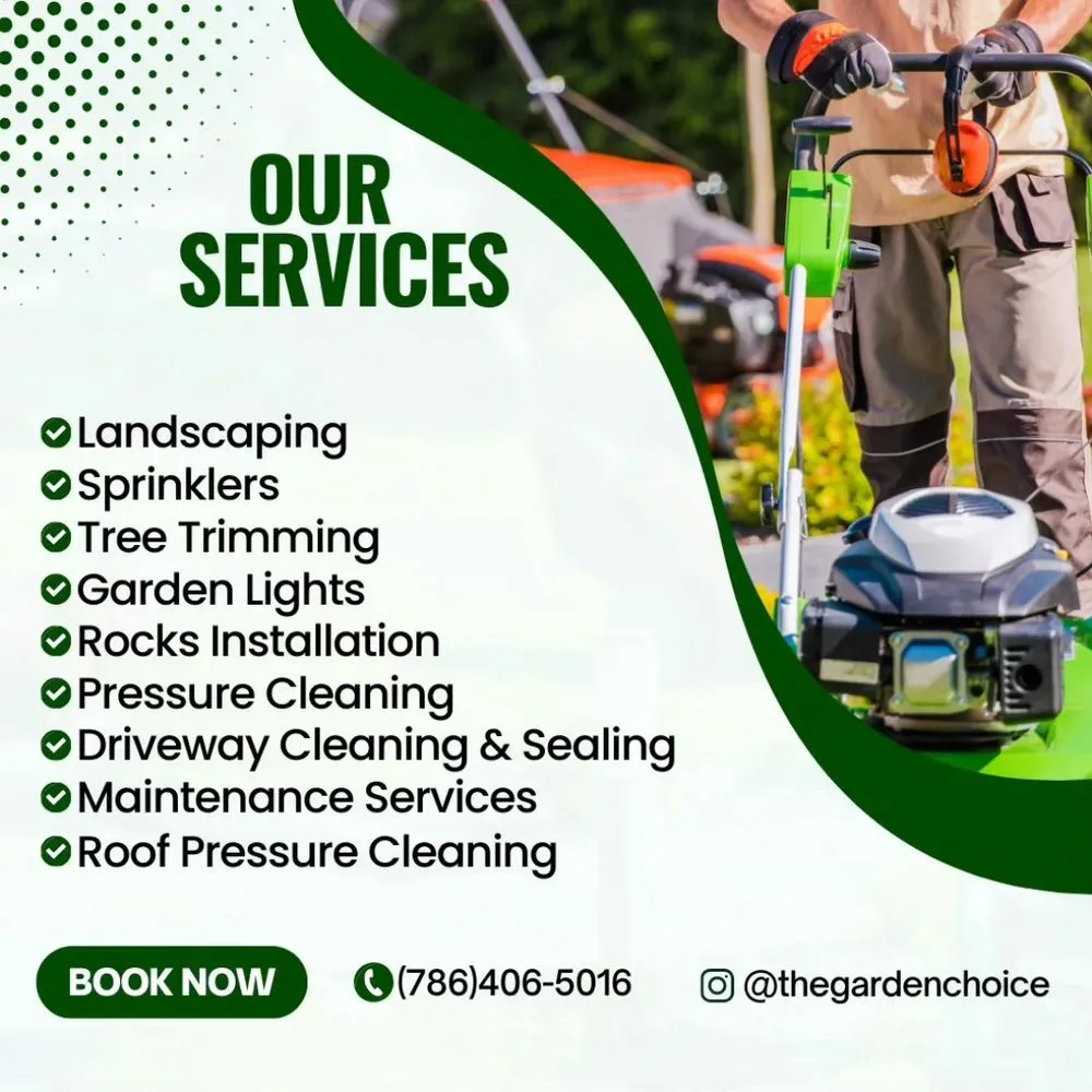 Professional lawn mowing service for year-round maintenance across Miami, FL - The Garden Choice