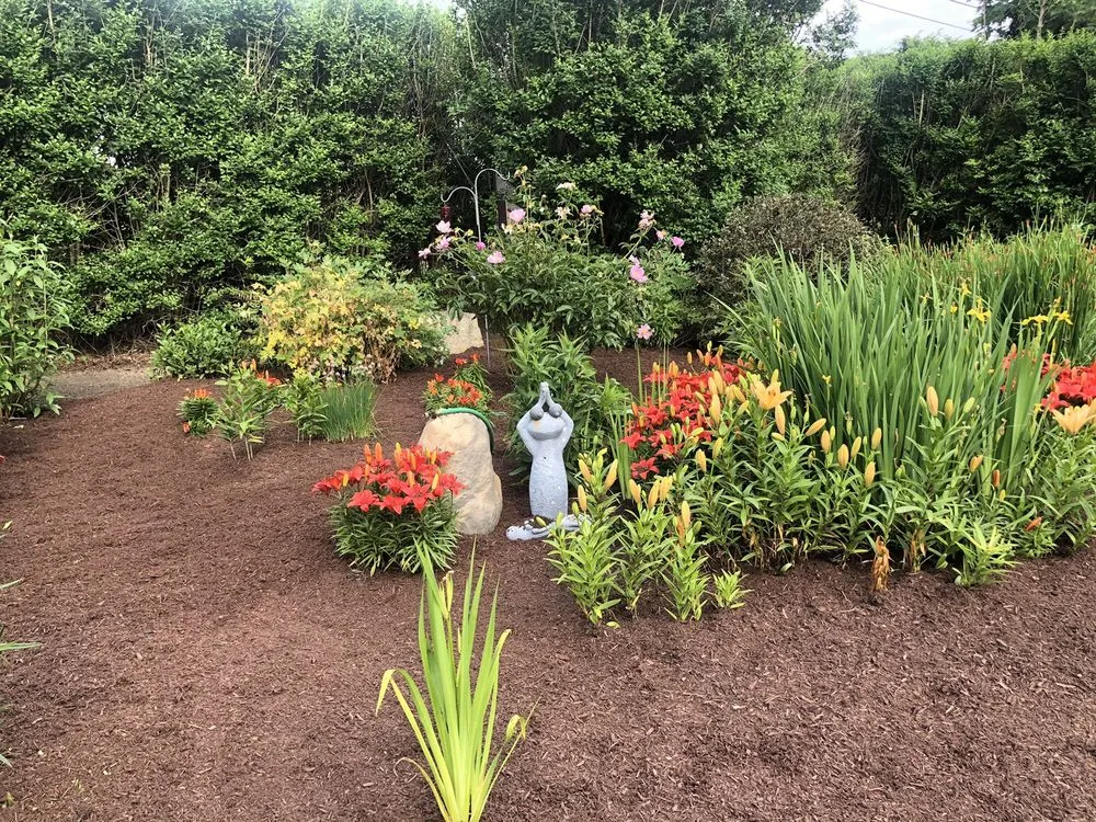 Custom residential landscaping in Mansfield, MA by The Garden Lady