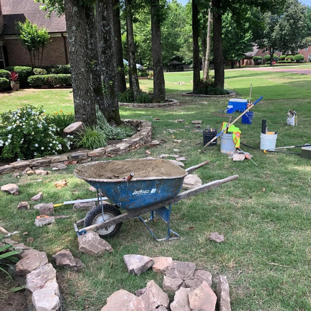 Reliable landscape installation in Byhalia, MS by The Gardener's Shadow