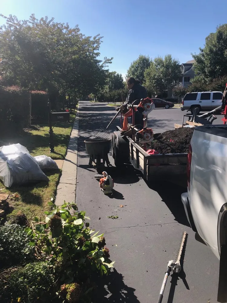 Professional landscape installation in Byhalia, MS by The Gardener's Shadow