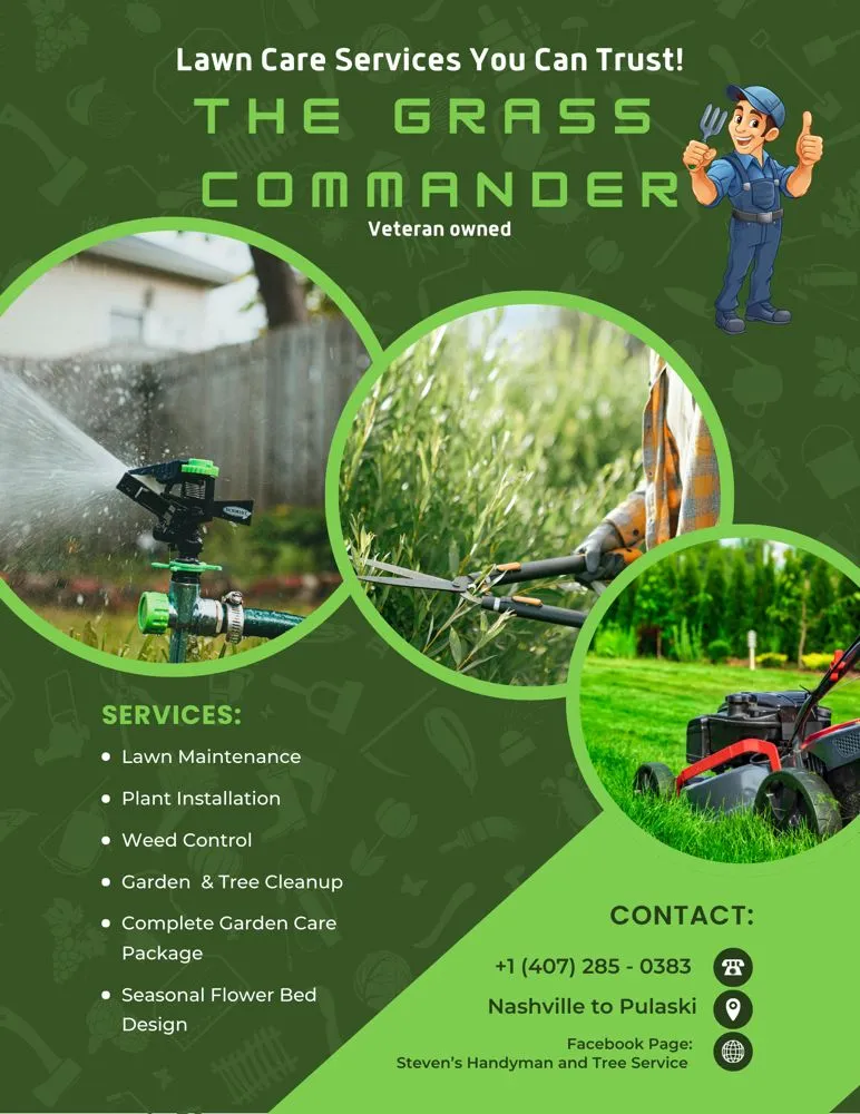 Expert yard cleanup service in Pulaski, TN - The Grass Commander
