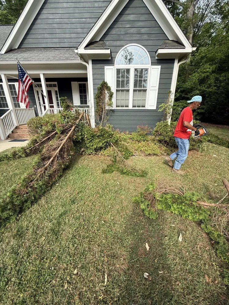Affordable landscape design in Mebane, NC by The Grass Is Greener Landscaping