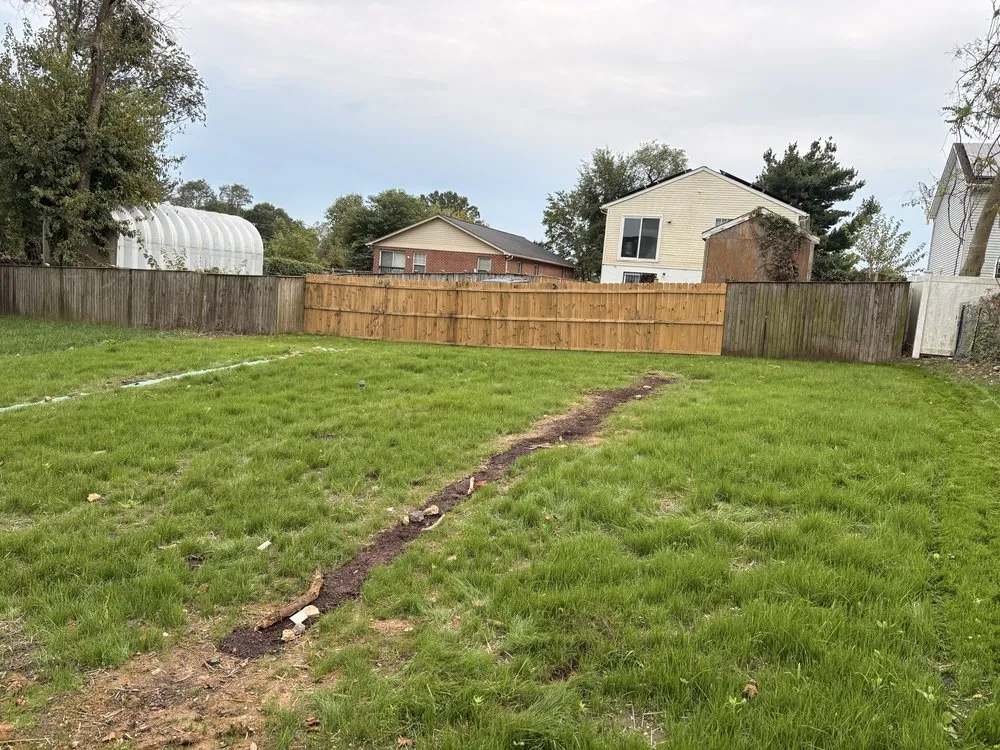Custom landscape installation in Capitol Heights, MD - The Grass Monsters