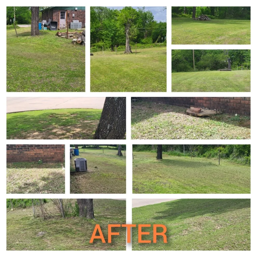 Local landscape installation for residential properties in McAlester, OK by The Grass Ninja